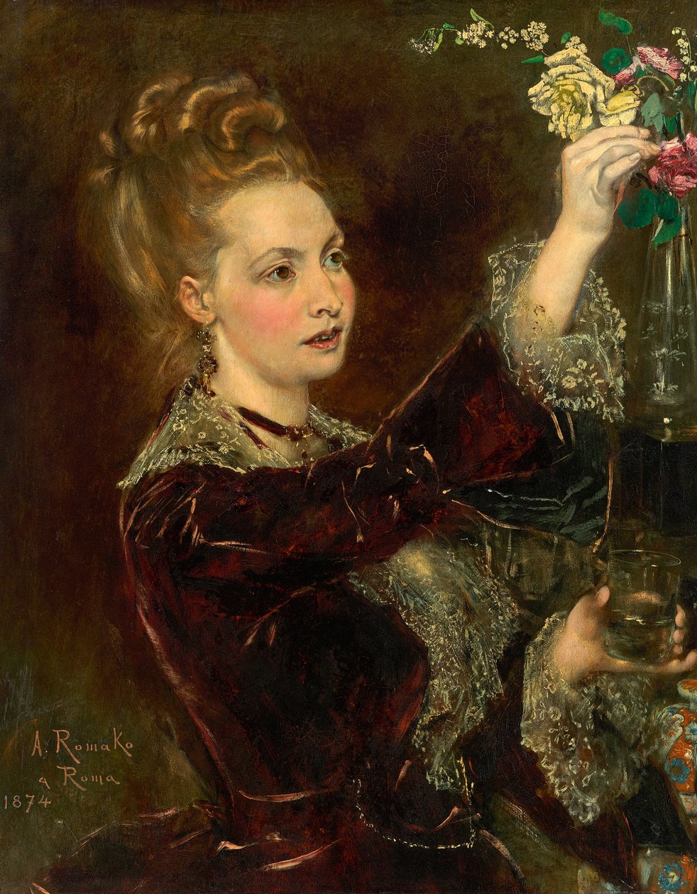 Elisabeth von Nast-Kolb, nata Hardegg da Anton Romako