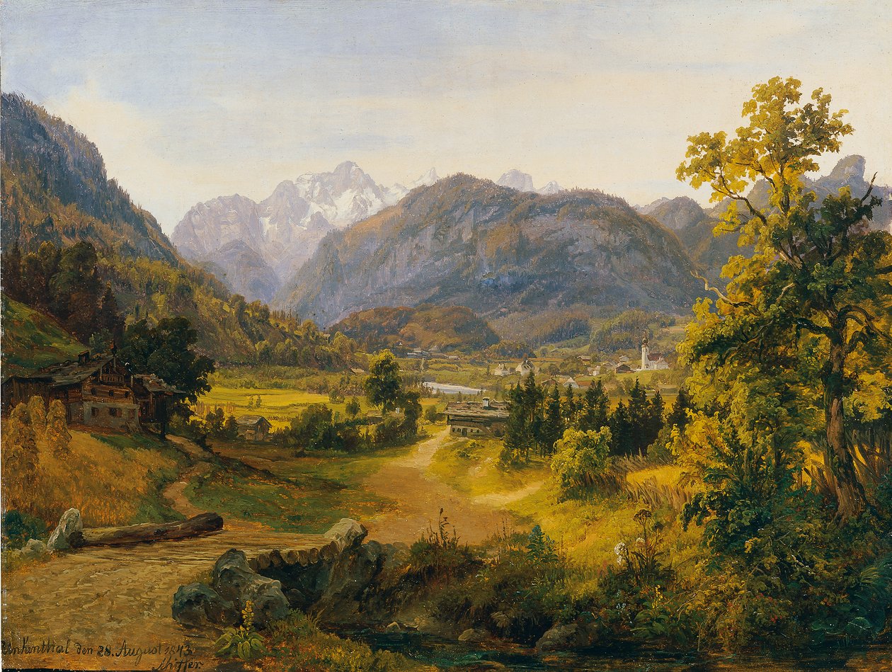 La valle Unken a Salisburgo da Anton Schiffer
