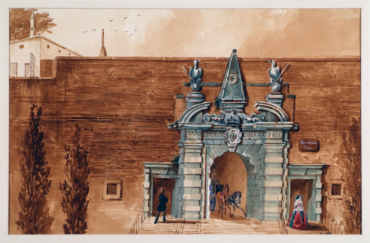 La vecchia porta di Carinzia a Vienna vista dall