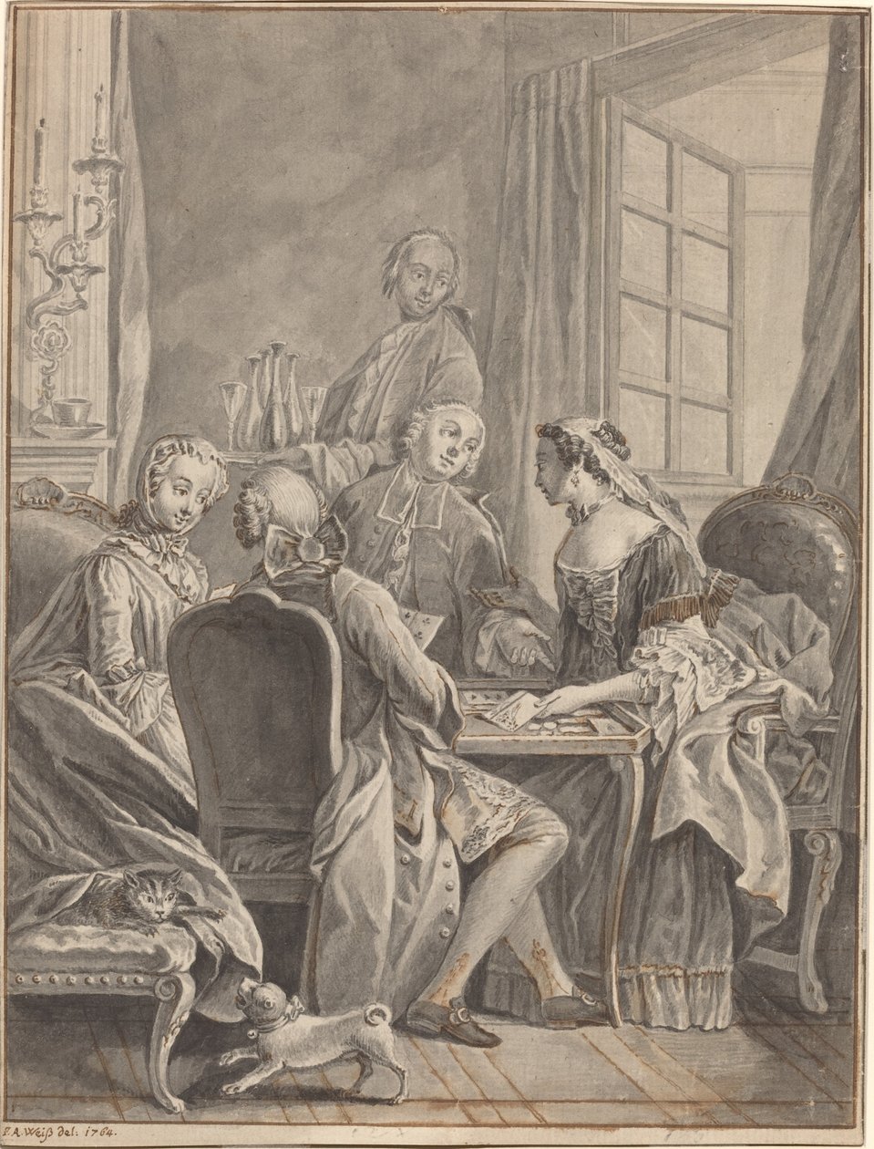 Una partita a carte da Anton Weiss