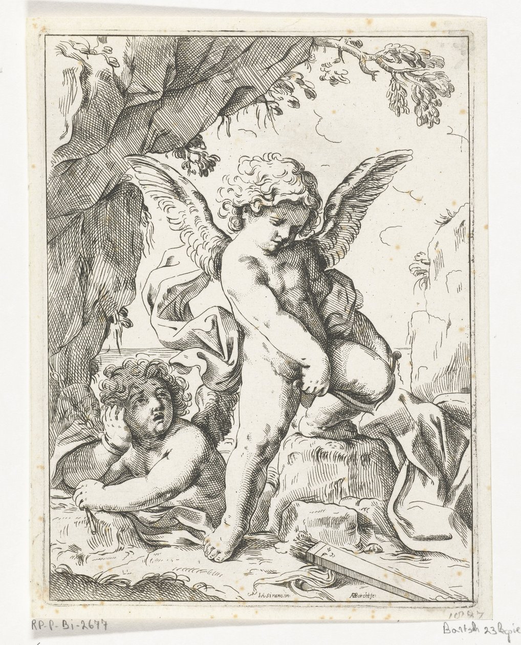Cupido spezza il suo arco da Anton van der Borcht