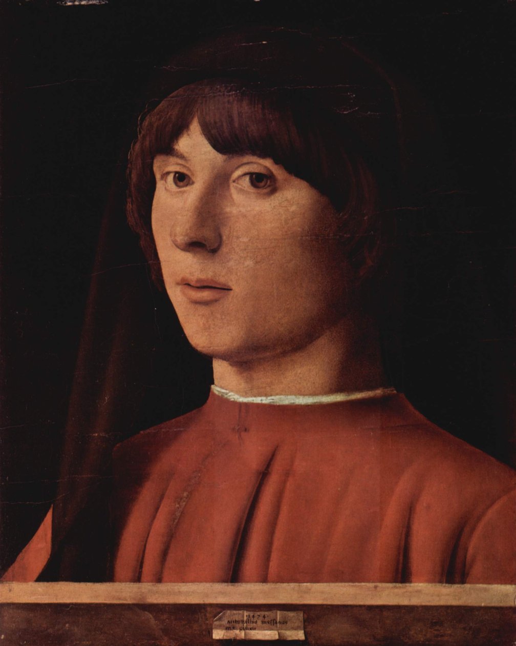 Tedesco: Ritratto di giovane uomo da Antonello da Messina