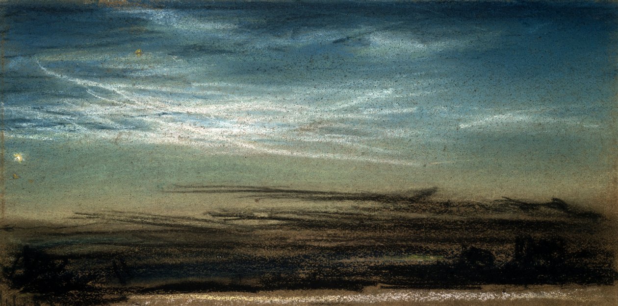 Tramonto e nube nottilucente, 6 luglio 1885 da Frederick (attr. to) Barnard