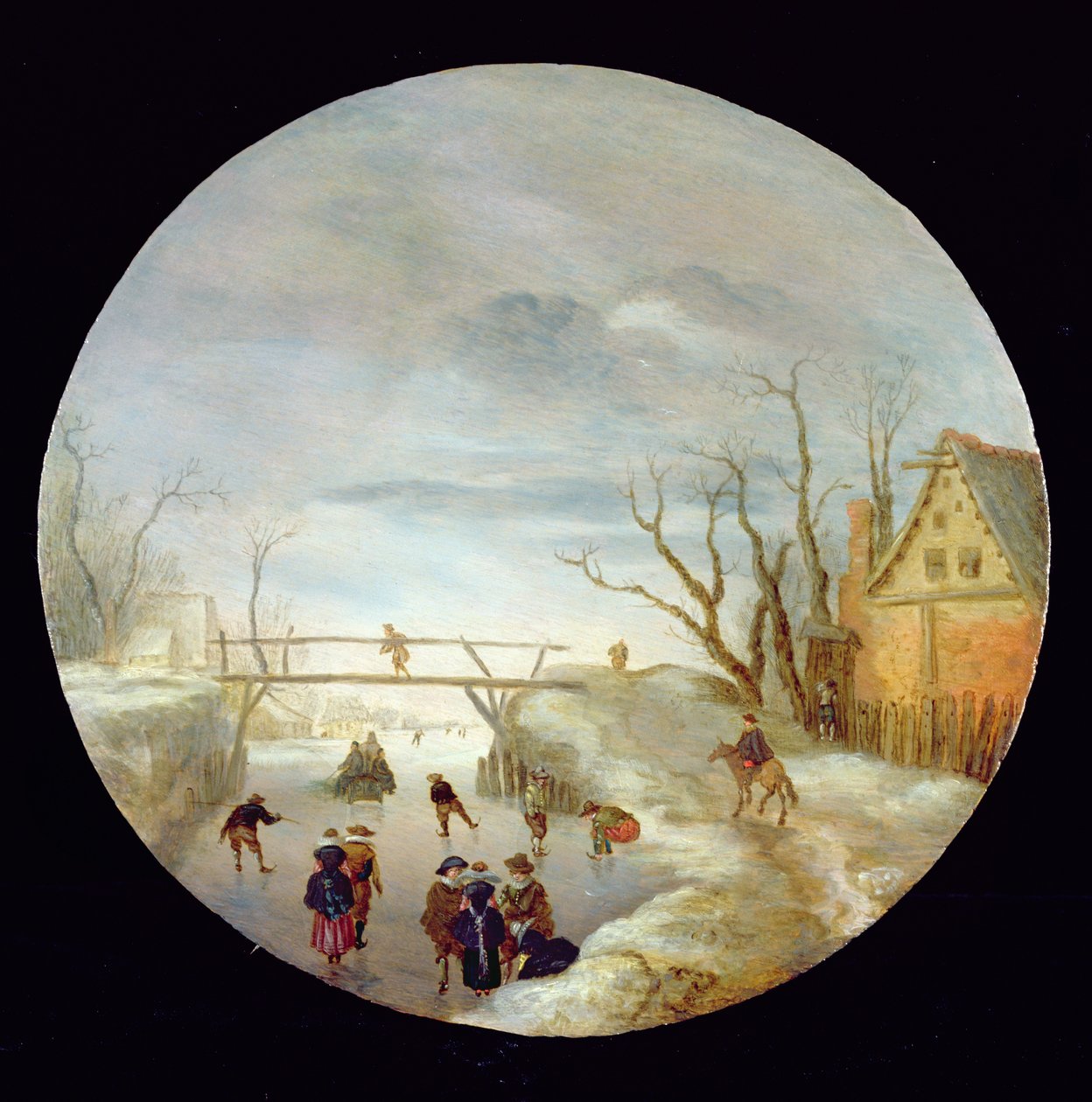 Paesaggio fluviale ghiacciato da Antoni Verstralen