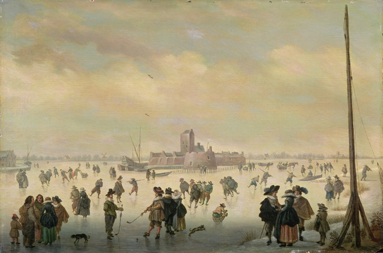 Scena di pattinaggio da Antoni (1594 1641) Verstralen