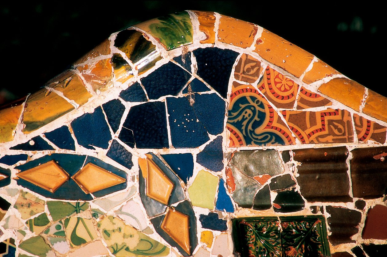 Parc Güell, Barcellona, dettaglio da Antoni Gaudi