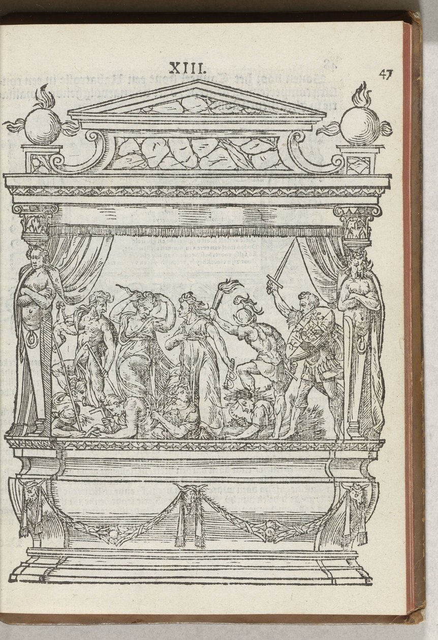 Seconda struttura decorata con scena: il principe scaccia Guerra e Discordia, 1577 da Antoni van Leest