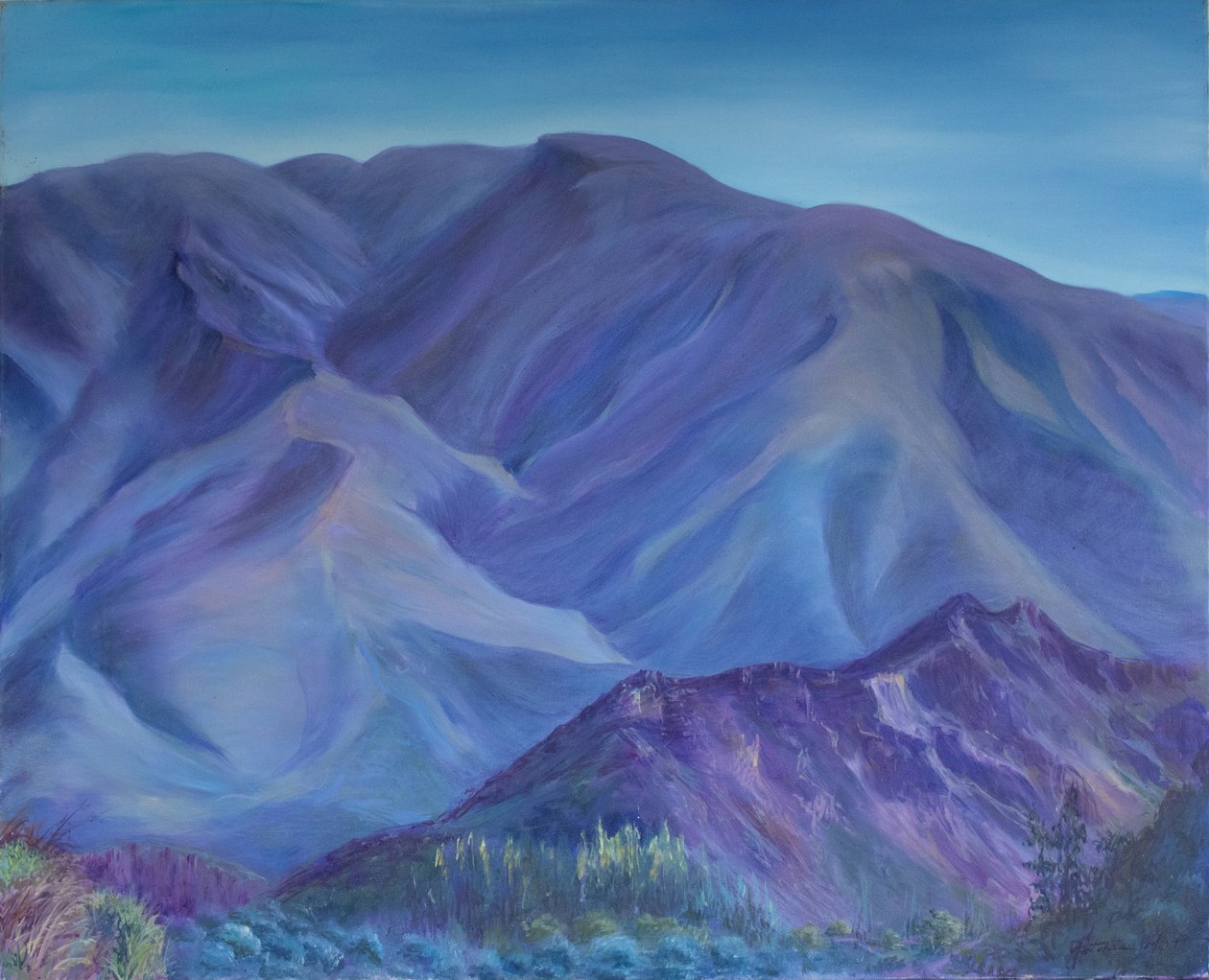 Montagna blu, Andalusia, 2001 da Antonia Myatt