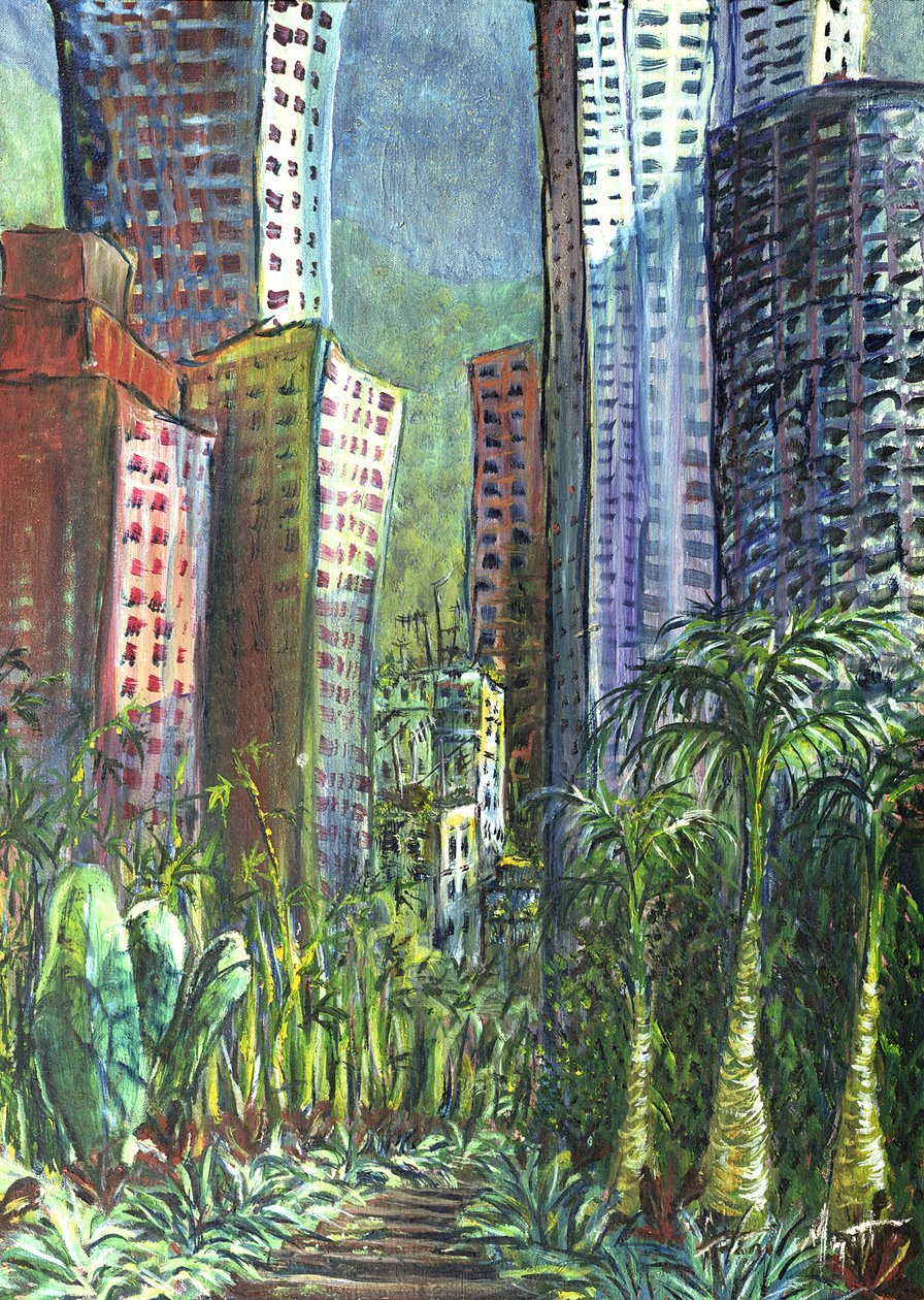 Grattacielo, Hong Kong, 1997 da Antonia Myatt