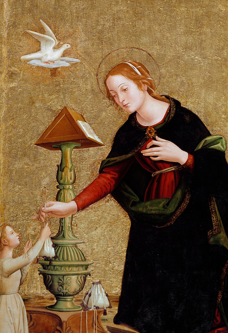 Dettaglio della Vergine, dall