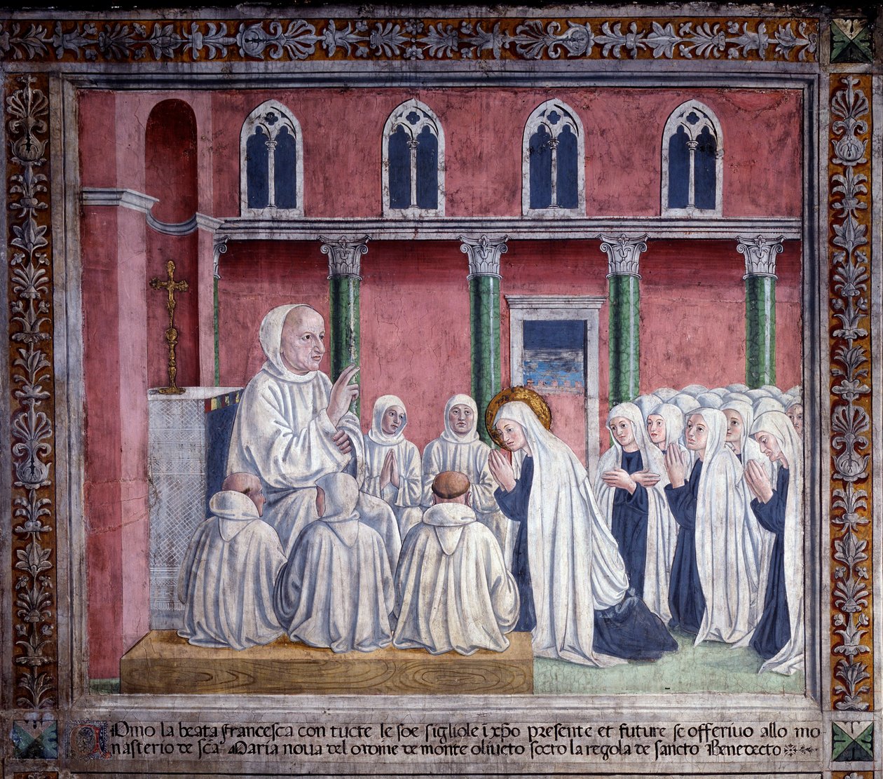 Vita di Santa Francesca Romana: La santa e le oblate si offrono all