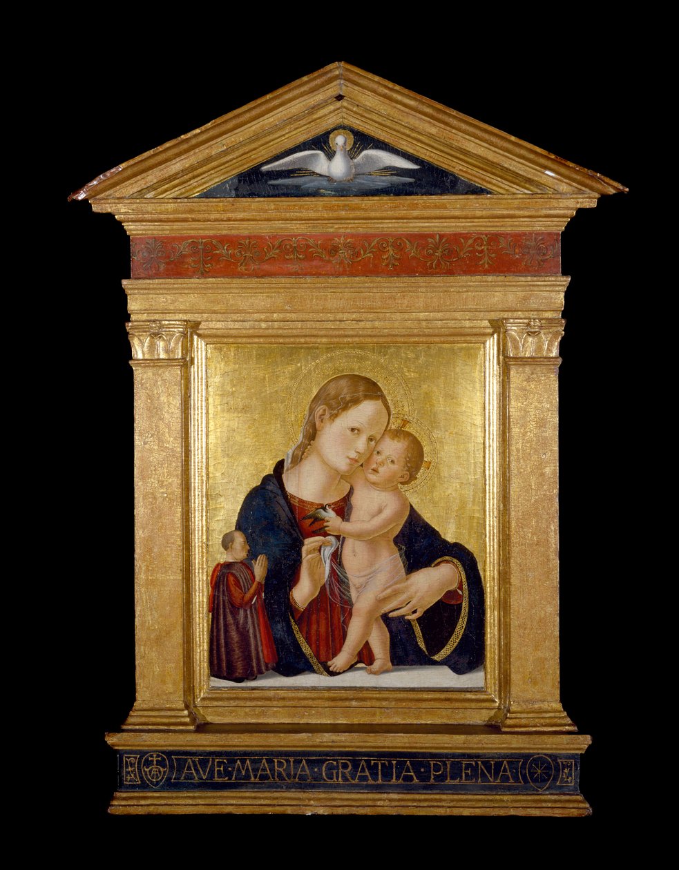 Vergine e Bambino con donatore, c.1480 da Antoniazzo Romano