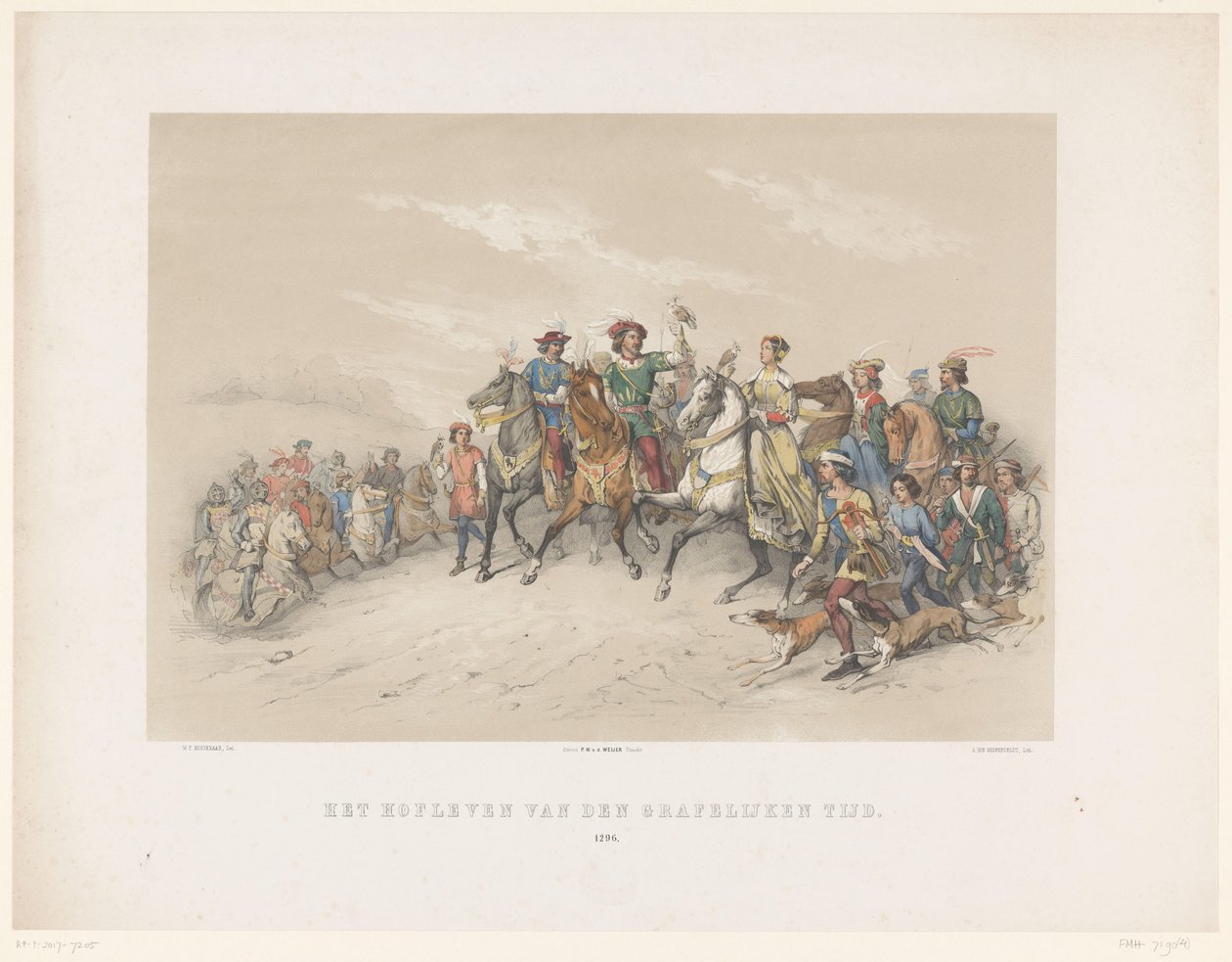 Utrechtse maskerade del 1851: Vita di corte nel 1296 da Antonie Johannes Groeneveldt