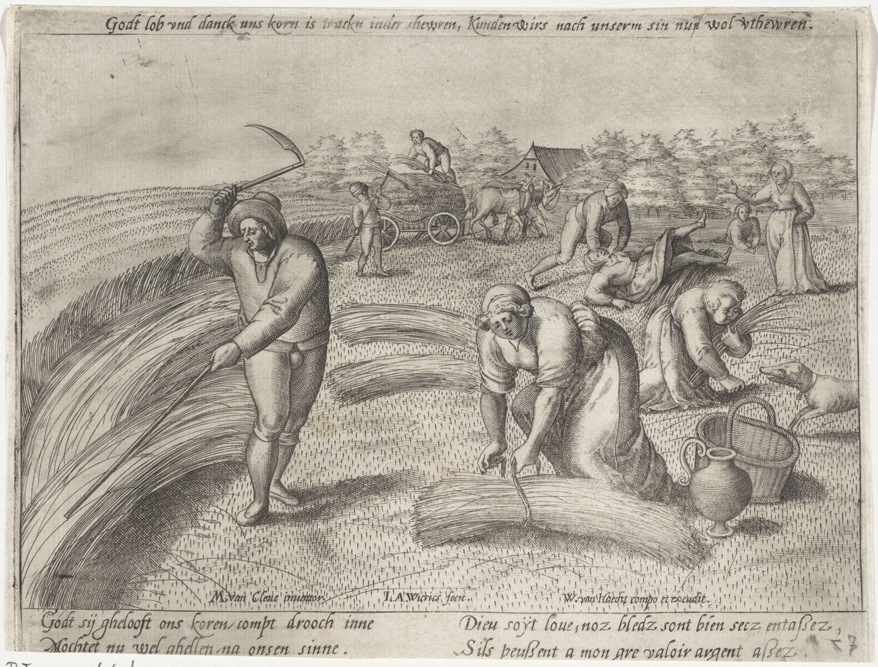 Il raccolto da Antonie Wierix (II) (possibly)