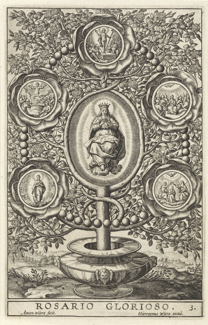 Cinque misteri gloriosi da Antonie Wierix (II)