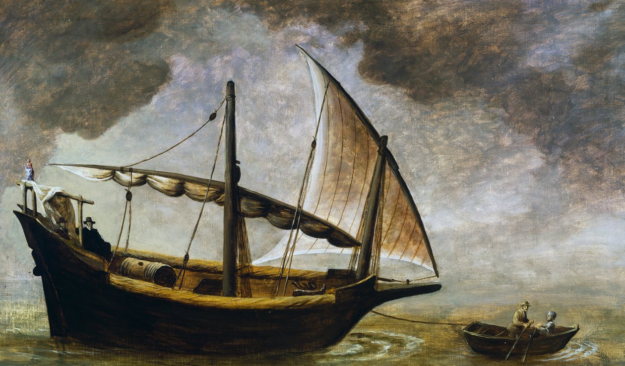 Nave da vino genovese del XVII secolo, XX (dipinto) da Antonino Traverso