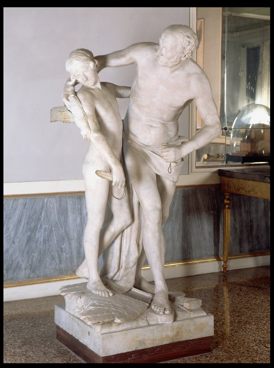 Dedalo e Icaro (marmo) da Antonio Canova
