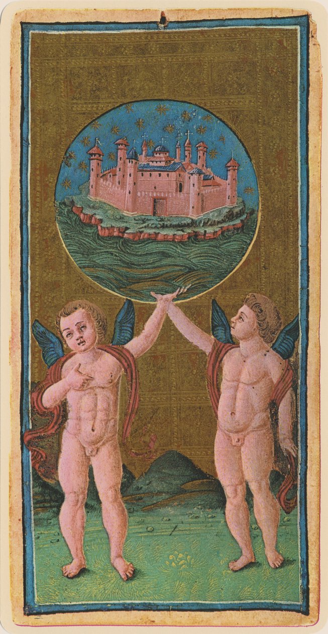 Il Mondo, facsimile di una carta dei tarocchi dal mazzo 