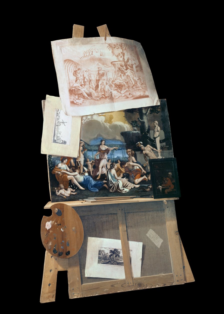 Il cavalletto del pittore, 1686 da Antonio Forbera