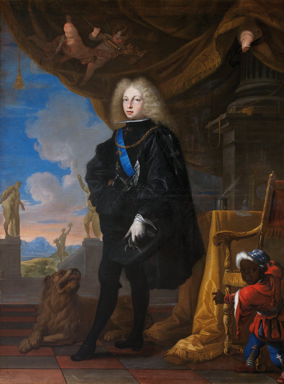 Ritratto del re Filippo V di Spagna da Antonio Palomino