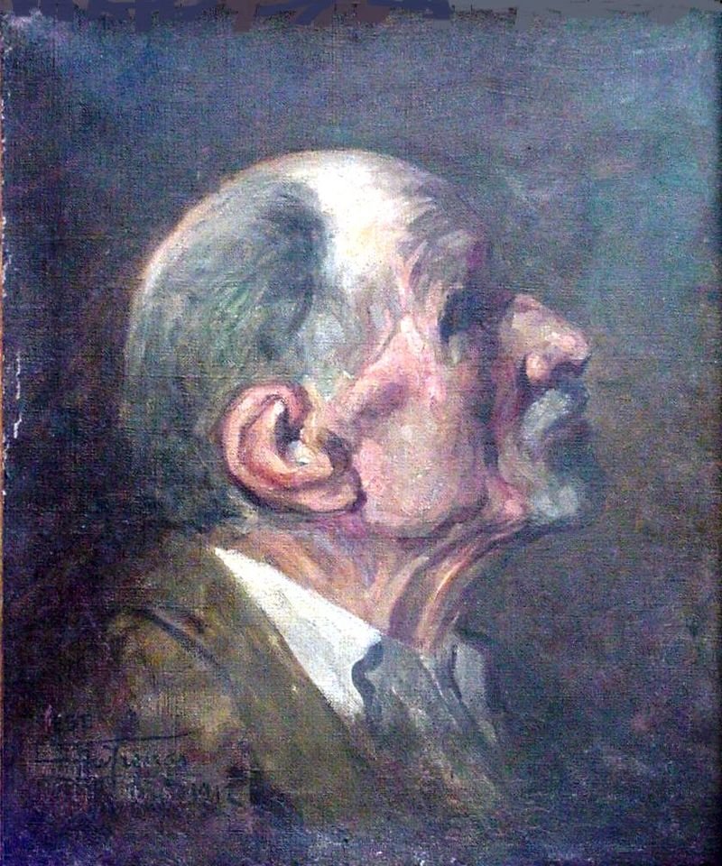 Busto di un uomo - Testa di un vecchio, Parigi, Francia da Antonio Parreiras