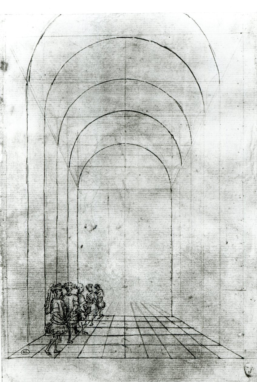 Persone sotto un arco da Antonio Pisanello