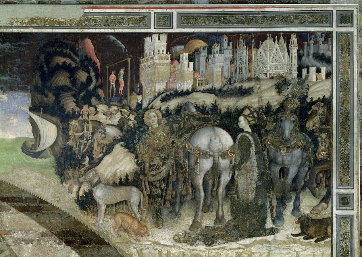 San Giorgio che salva la Principessa di Trebisonda, c.1433-38 da Antonio Pisanello