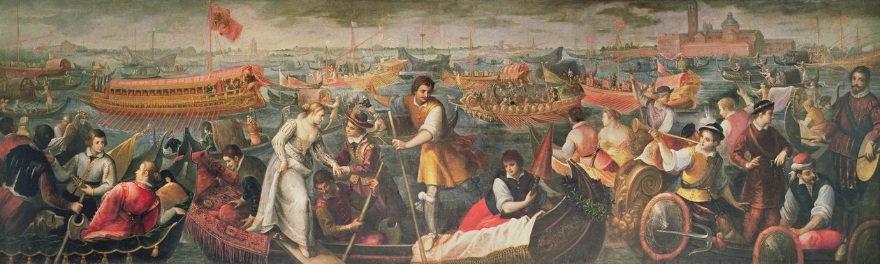 Lo sbarco di Catarino Cornaro a Venezia nel 1489 da Antonio Vassilacchi