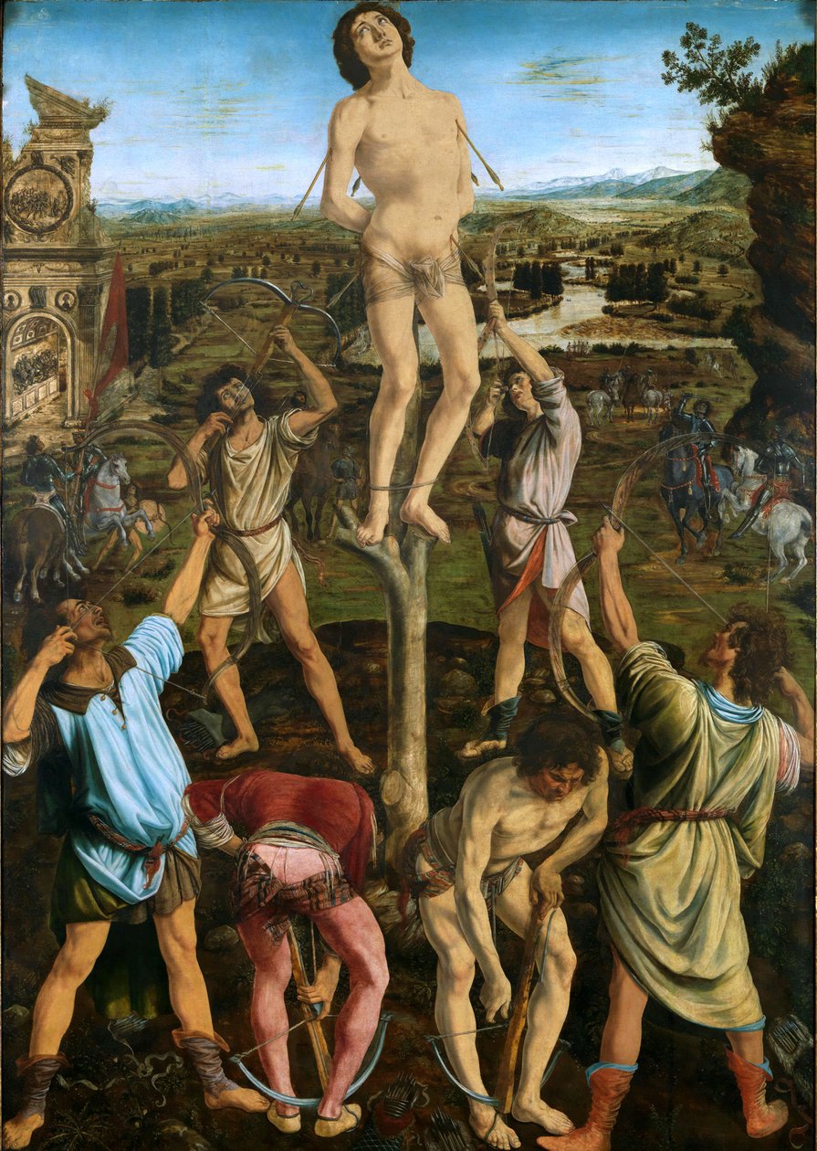 Martirio di San Sebastiano, 1475 da Antonio Pollaiuolo