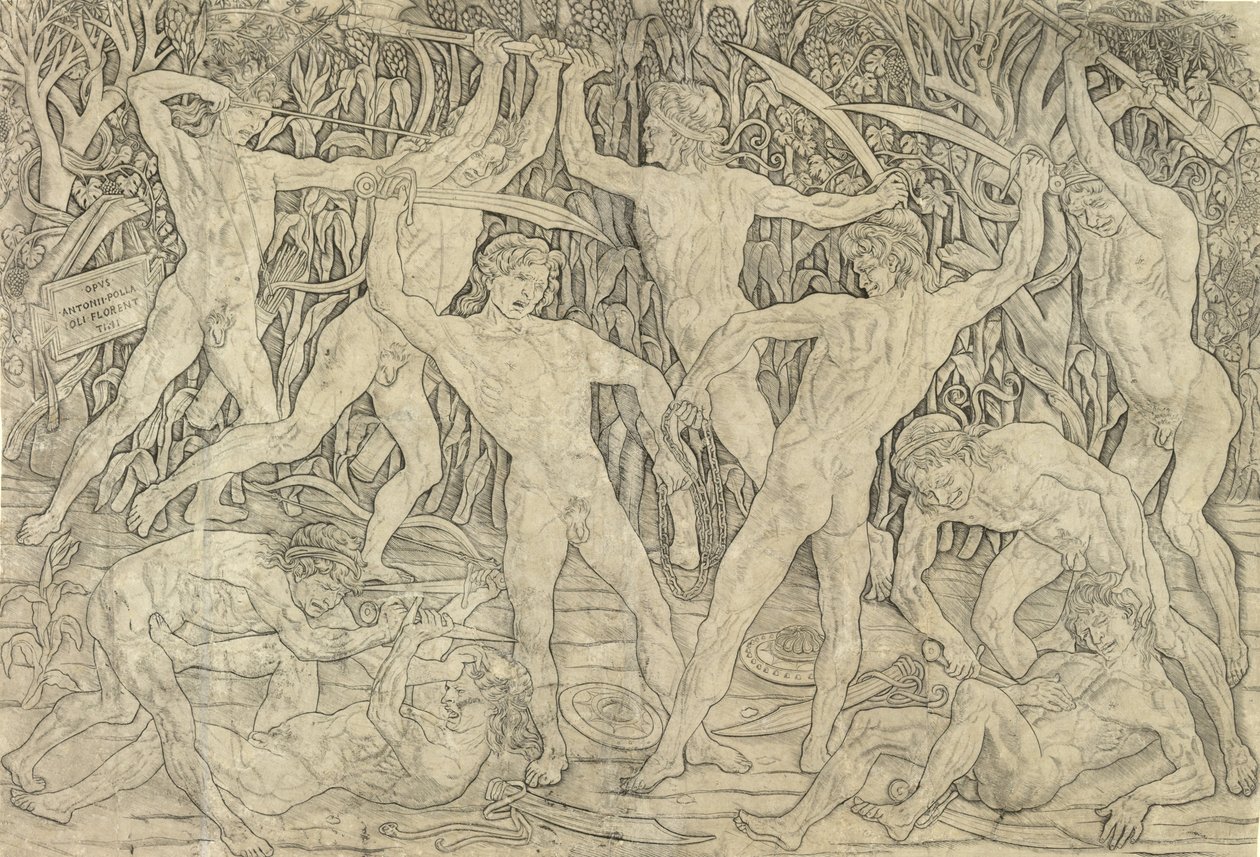 Battaglia dei nudi da Antonio del Pollaiolo