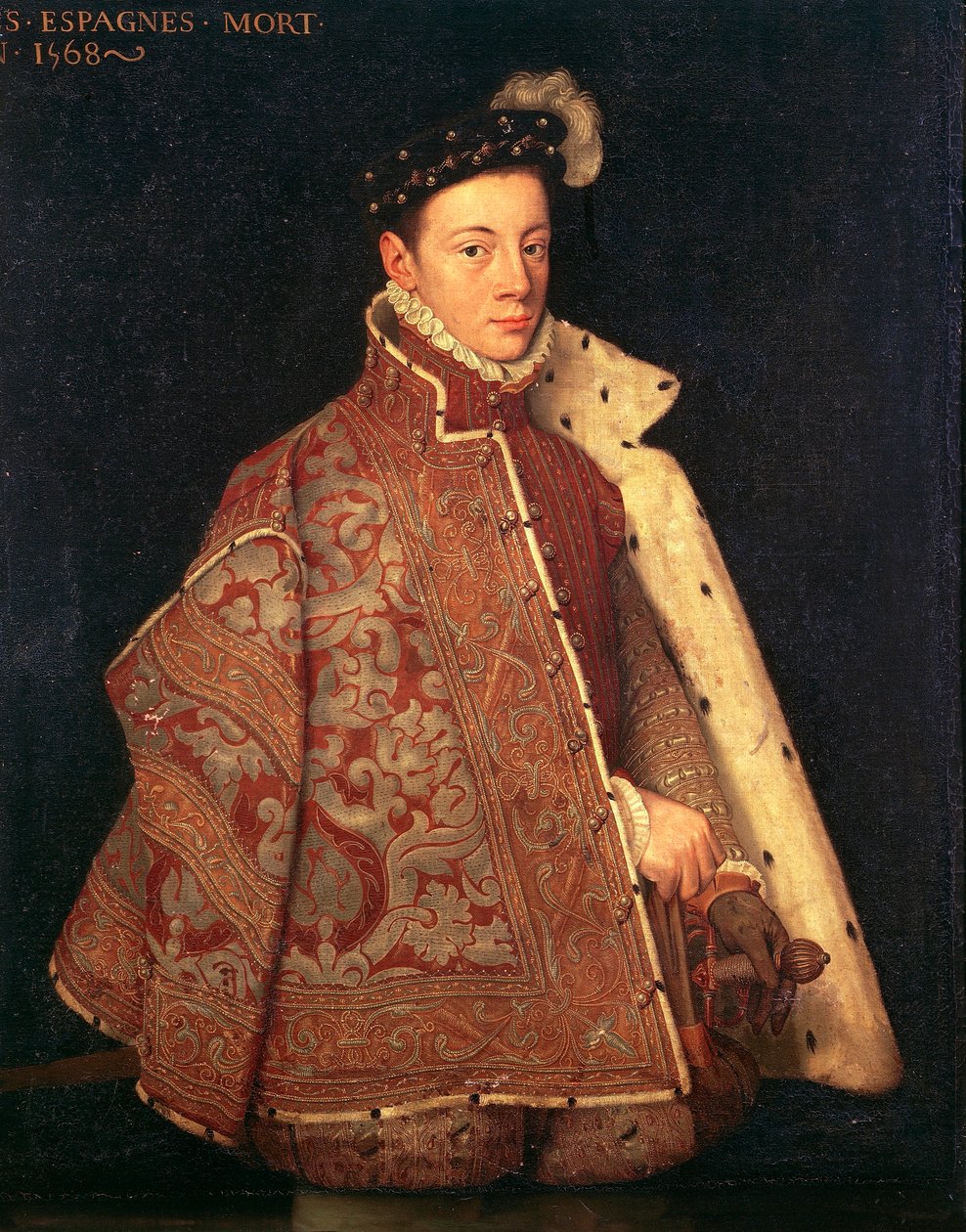 Ritratto di Don Carlos, Principe delle Asturie da Antonio (studio of) (attr. to) Moro