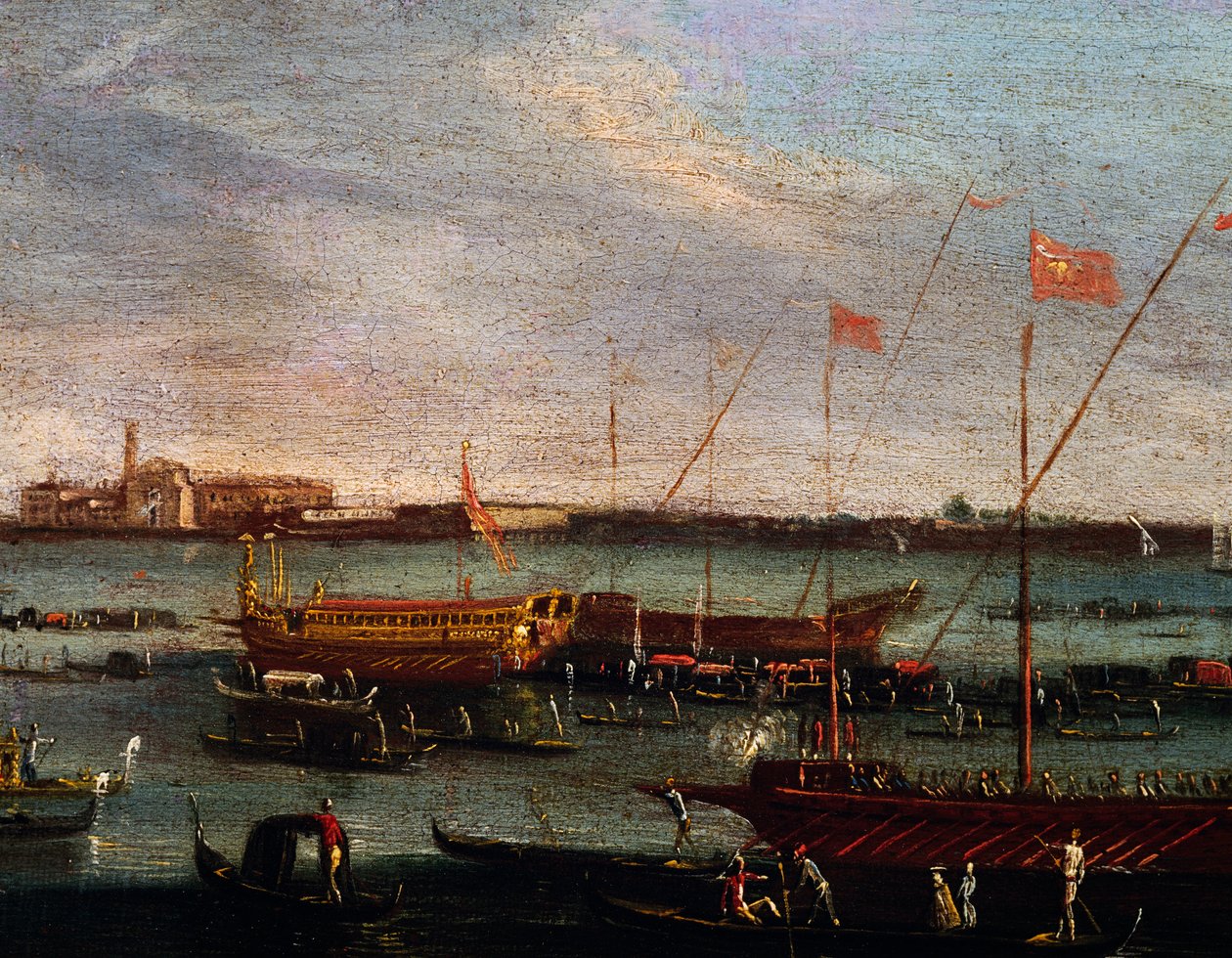 Il Bucintoro al Lido di Venezia da Antonio (studio of) Canaletto