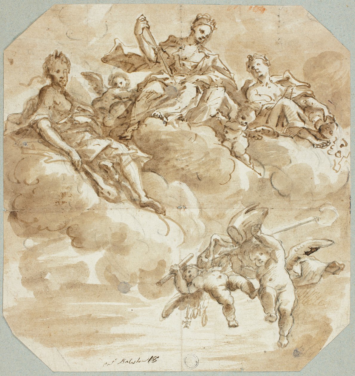 Maria come Regina del Cielo o Apoteosi della Santa da Antonio Balestra