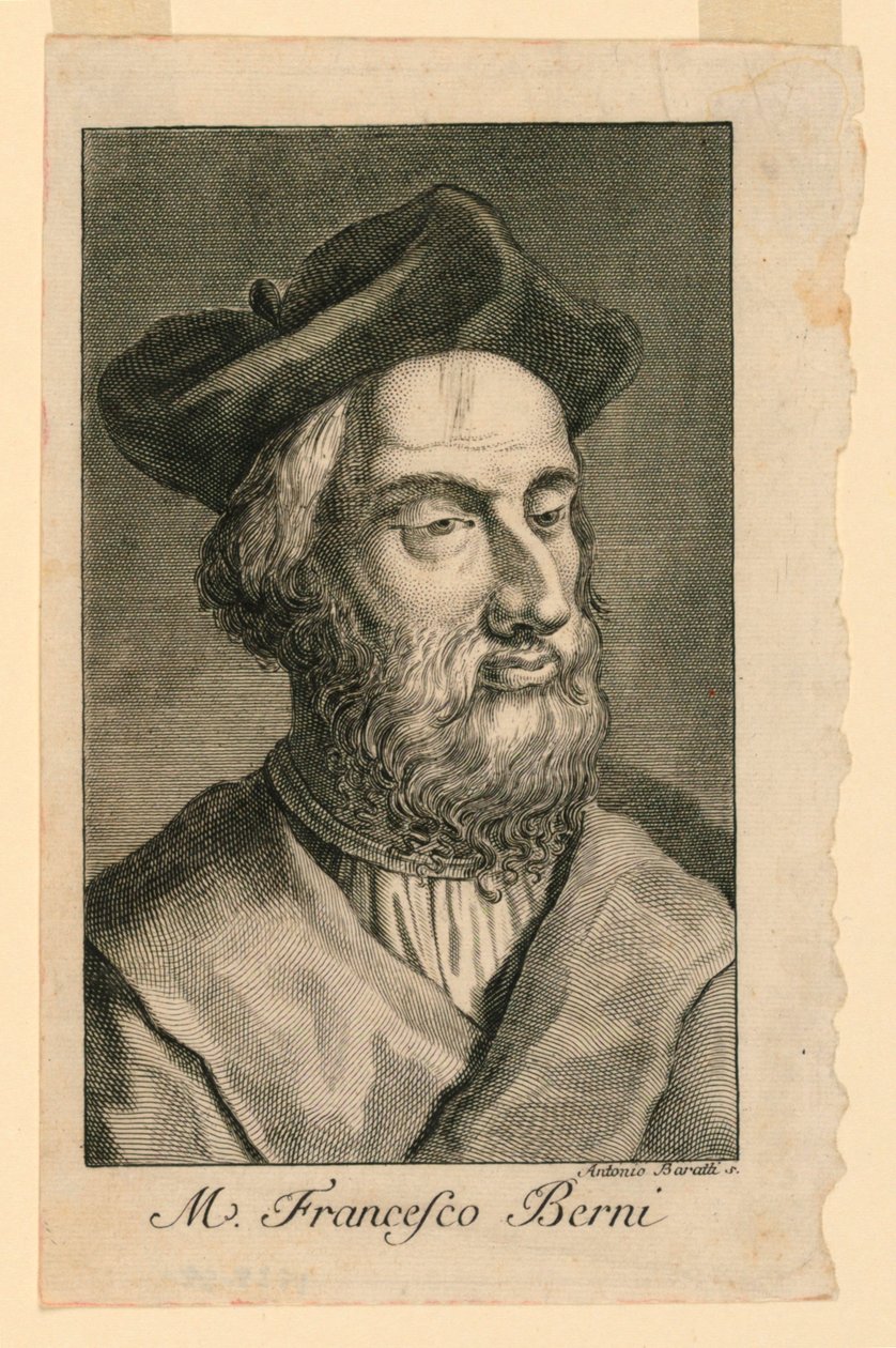 Ritratto di Francesco Berni (c. 1497-1535) da Antonio Baratta