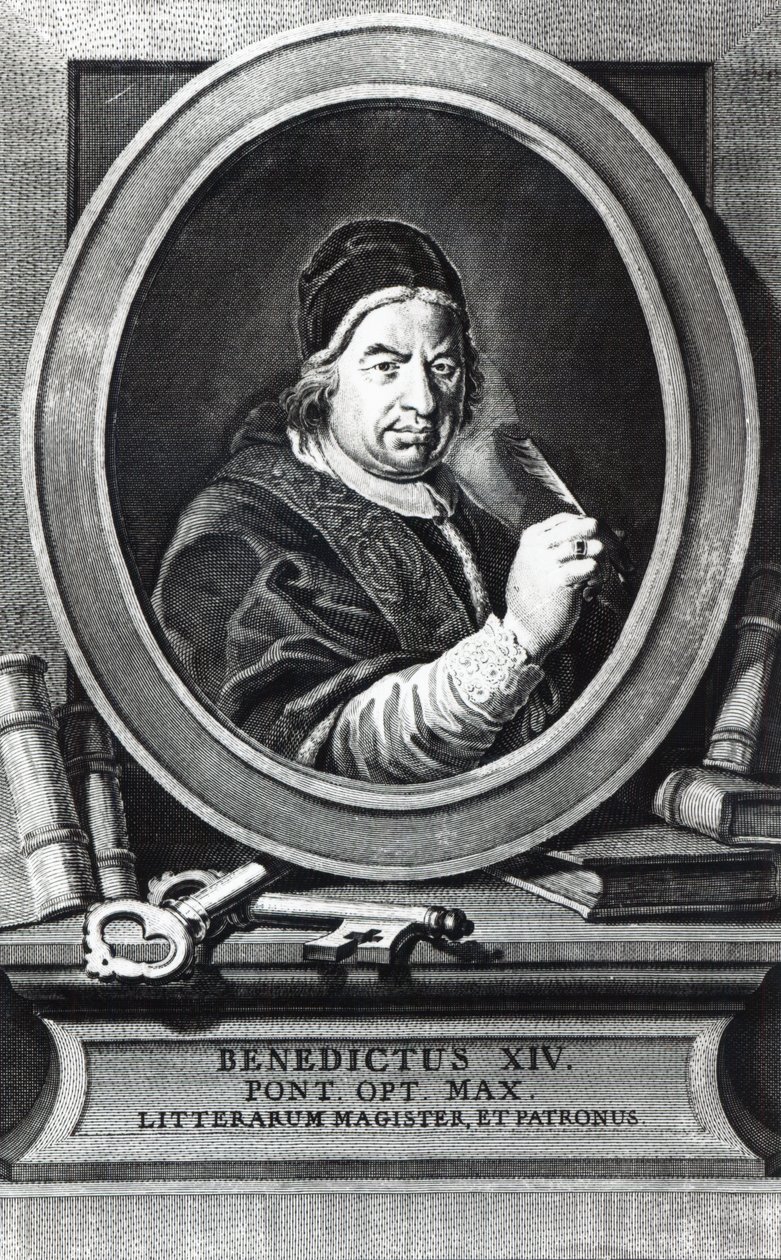 Papa Benedetto XIV da Antonio Baratti