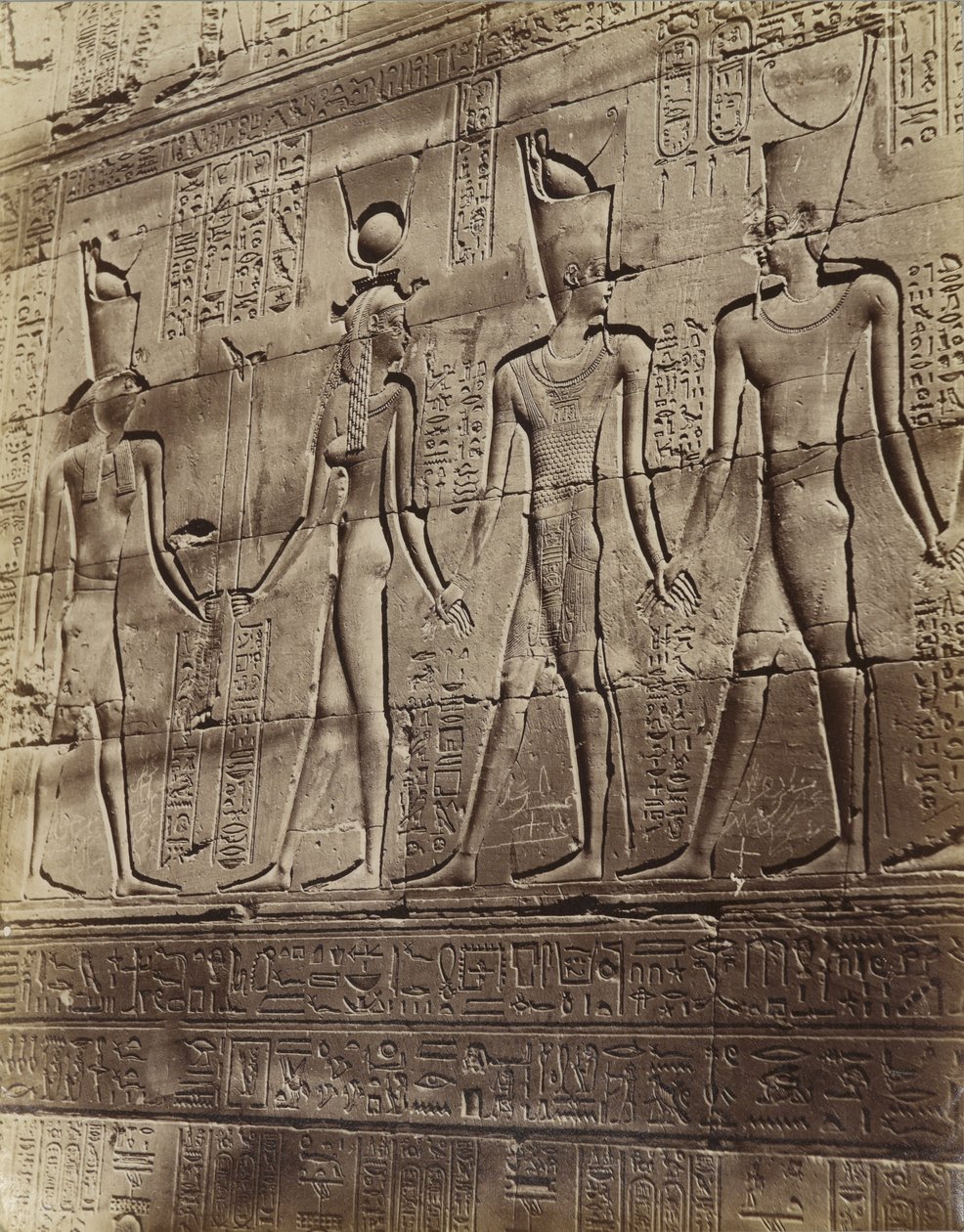 Bassorilievo dal Tempio di Edfu da Antonio Beato