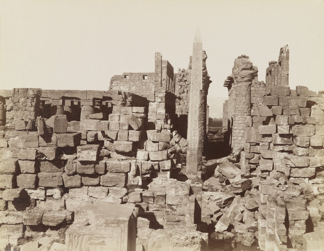 Tempio di Karnak, Egitto da Antonio Beato