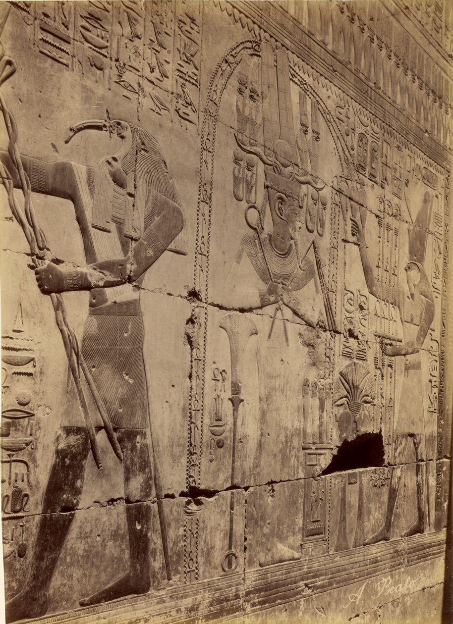 Rilievo della Purificazione di Seti I, Abydos da Antonio Beato