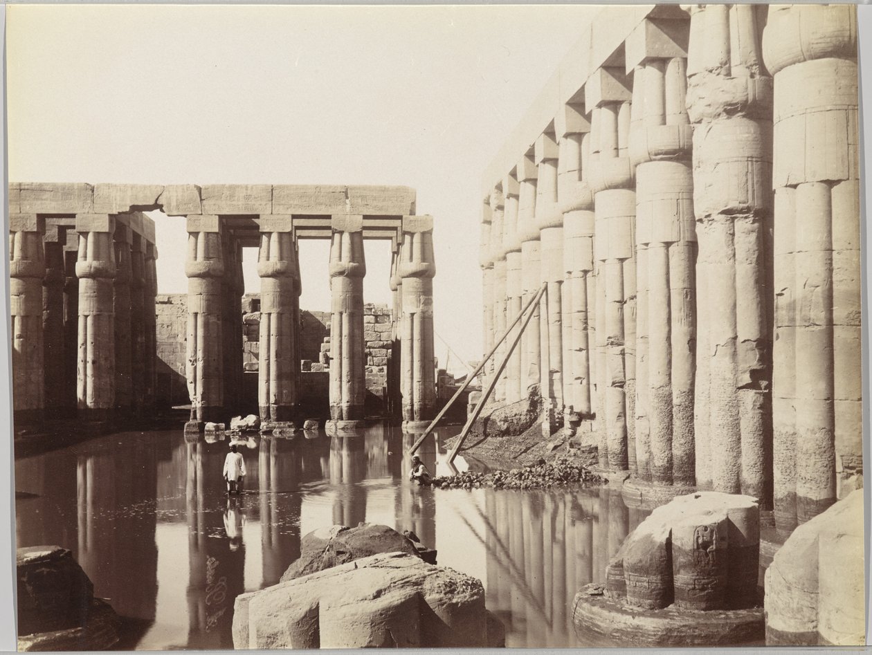 Tempio di Luxor (Vista del Cortile di Amenhotep III) da Antonio Beato