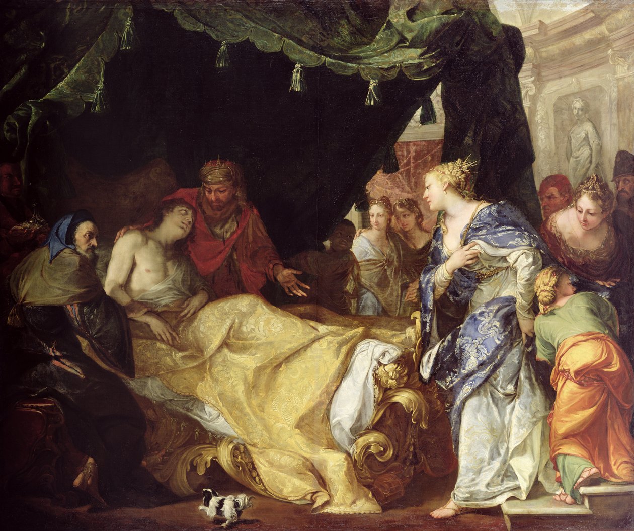 Antioco (324-261 a.C.) e Stratonice (Il principe morente) da Antonio Bellucci