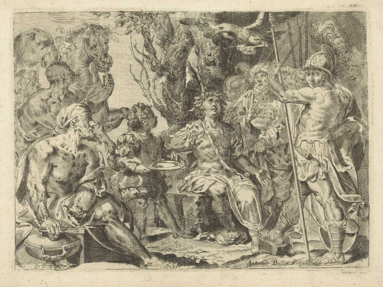 Condottiero con il suo seguito da Antonio Busca