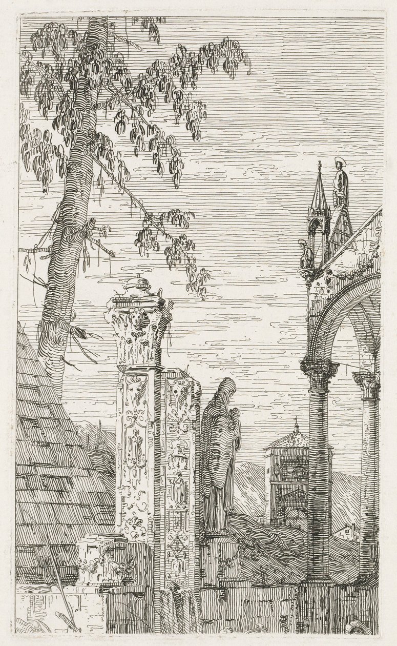 Vedute: Frammenti di Scultura, 1735-1746 da Giovanni Antonio Canal