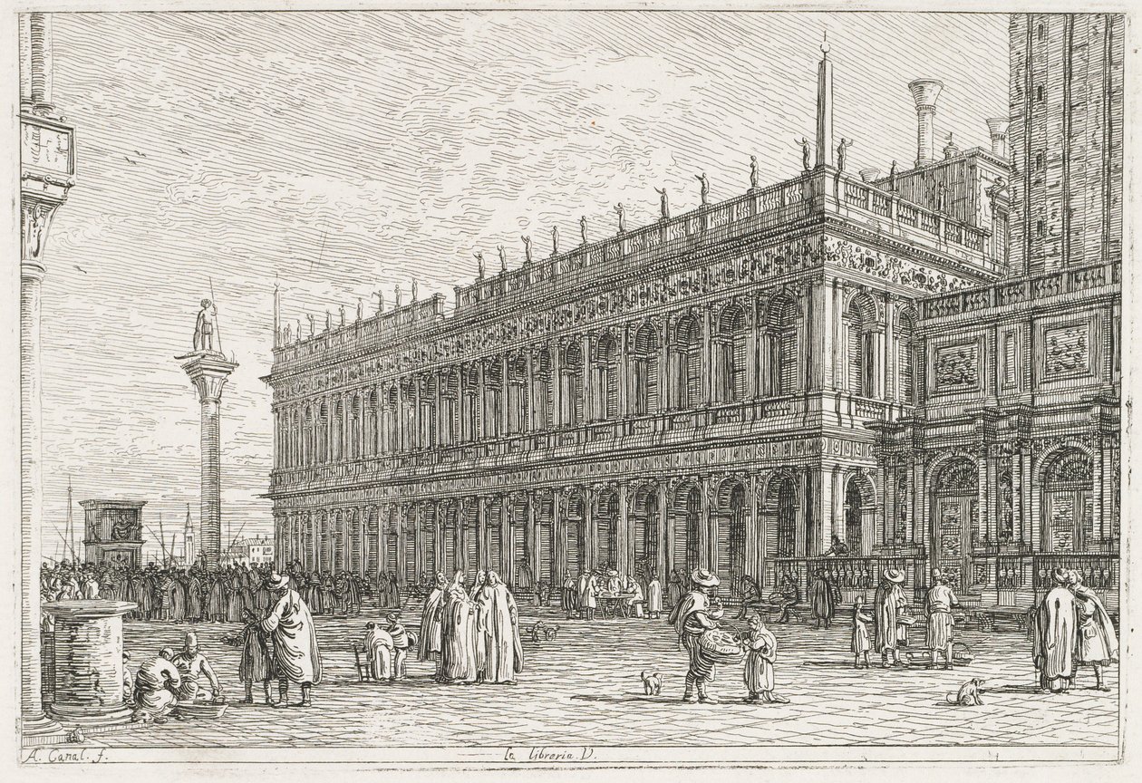 Vedute: La Biblioteca, Venezia da Antonio Canaletto