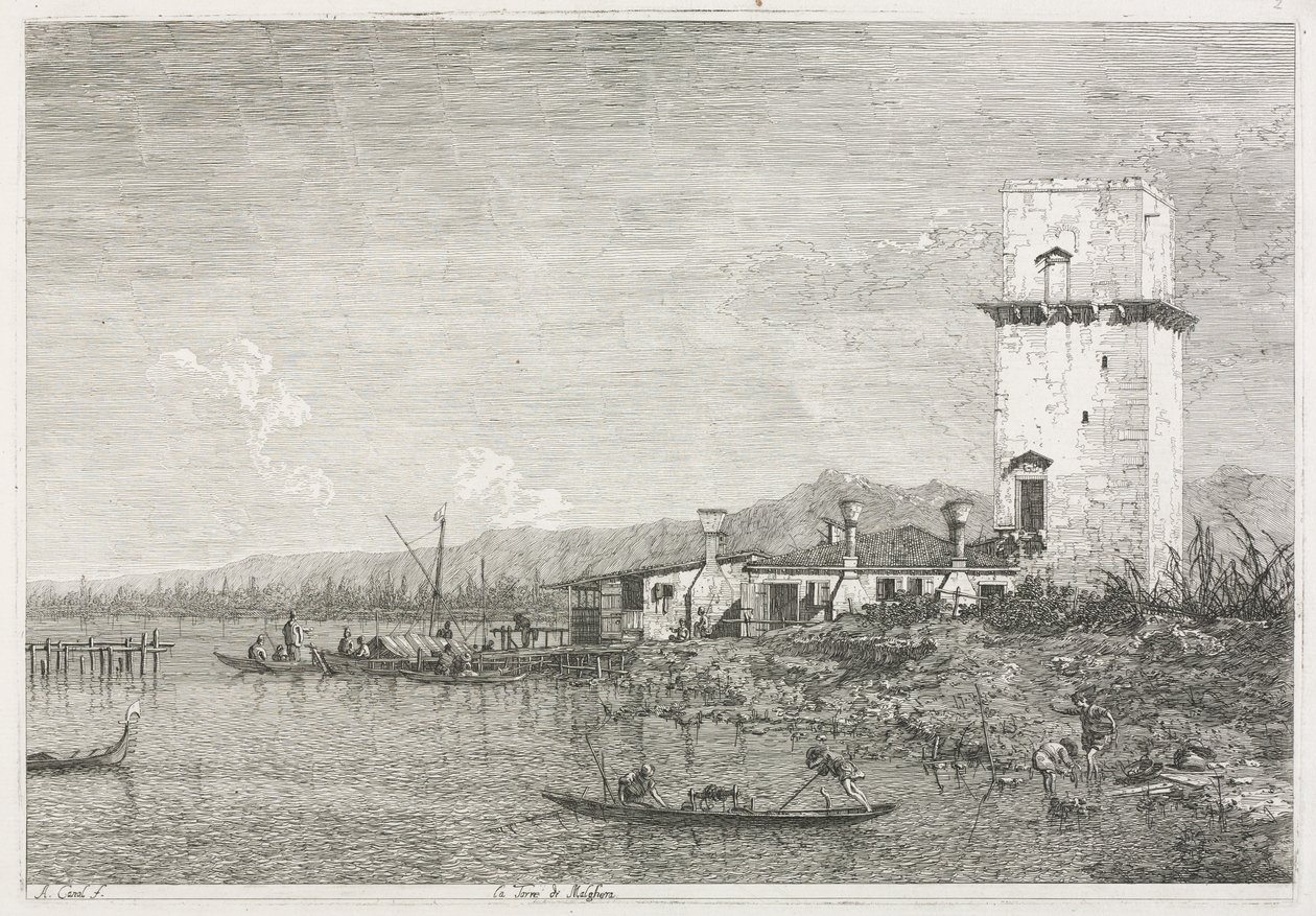 Vedute: La Torre di Malghera da Antonio Canaletto