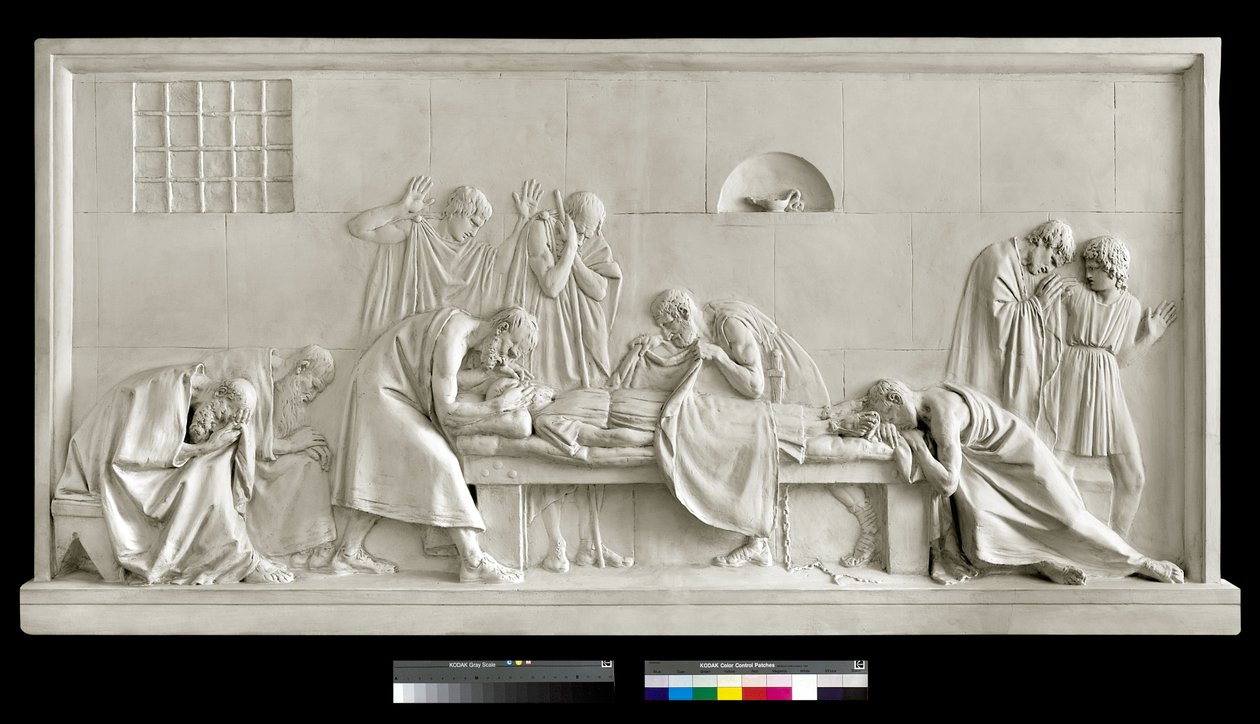 Critone che chiude gli occhi di Socrate da Antonio Canova