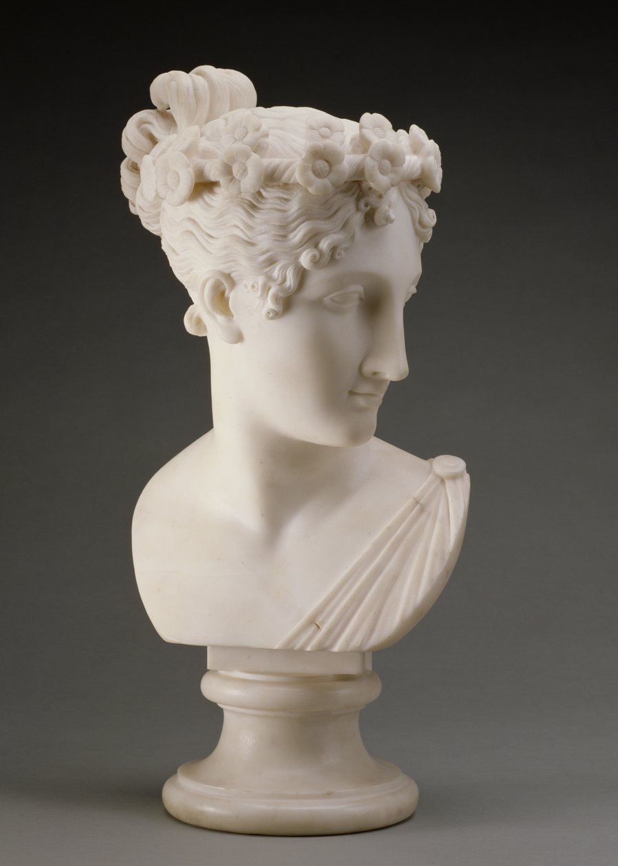 Testa di una ballerina, 1820 da Antonio Canova