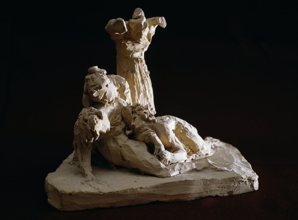 Compianto su Cristo, bozzetto in terracotta di Antonio Canova (1757-1822), Possagno, Veneto, Italia da Antonio Canova
