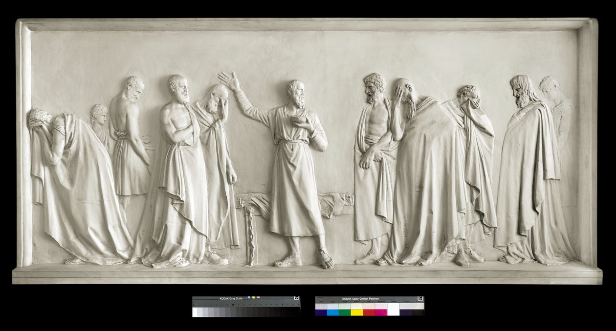 Socrate che beve la coppa di cicuta da Antonio Canova