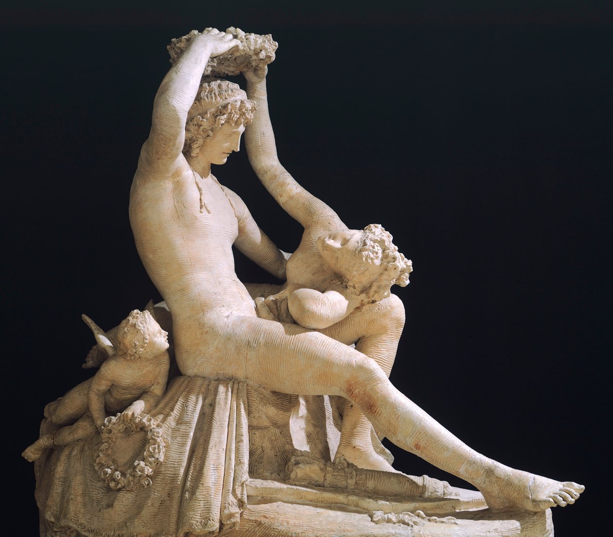 Venere incorona Amore di Antonio Canova (1757-1822), modello in gesso da Antonio Canova