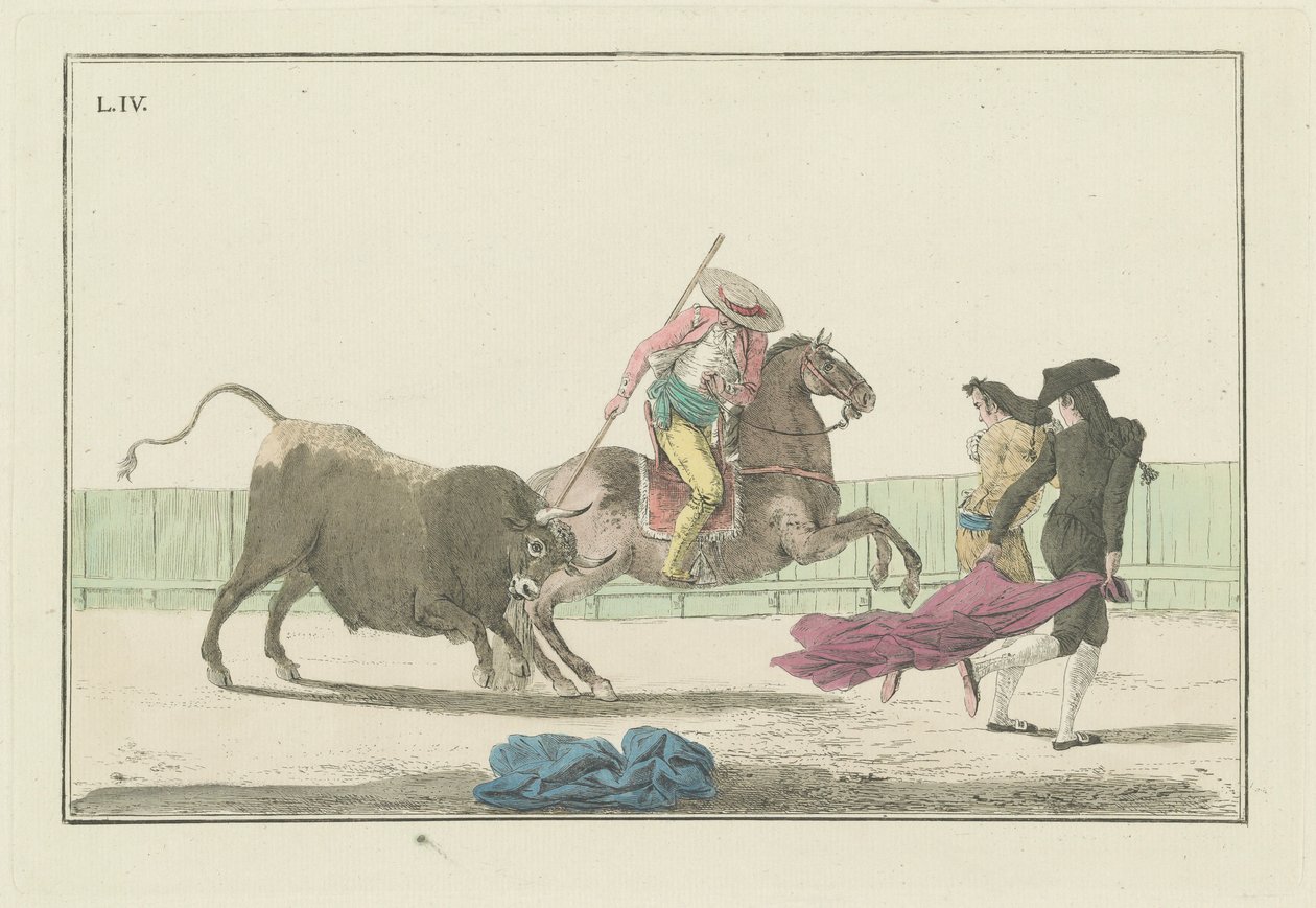 Tavola IV, dalla serie Collezione delle principali azioni di una corrida di tori da Antonio Carnicero